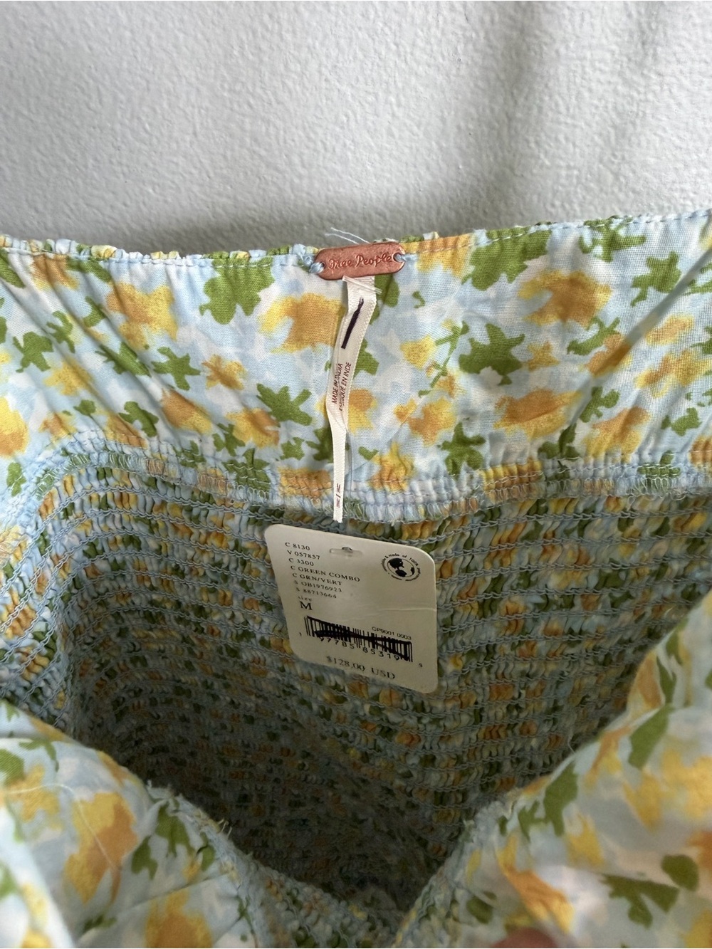 NWT FREE PEOPLE Lavender Daze Dress Green Floral Print M - Picture 9 of 12